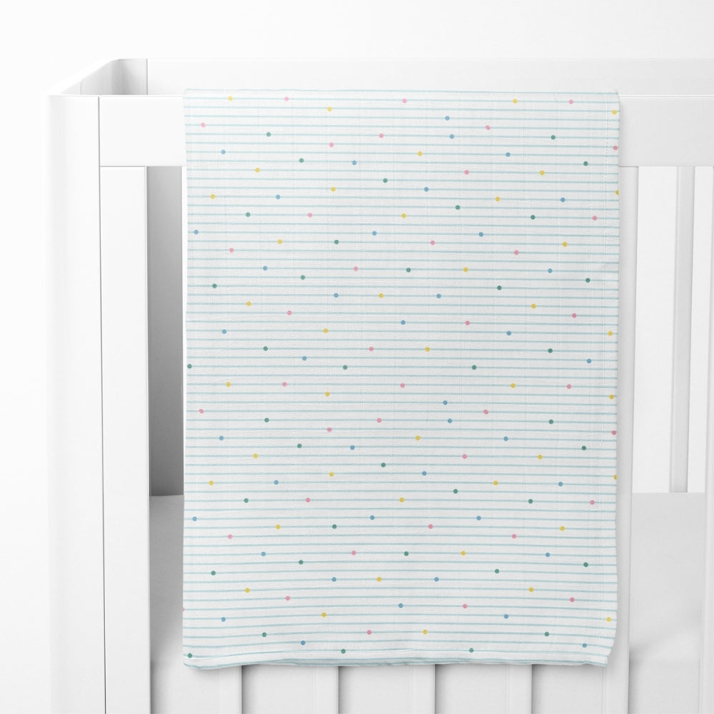 Aloha Collection 100% Cotton Muslin Swaddle Pack Of 4 (Elephant, Dot, Fruit, Ocean)