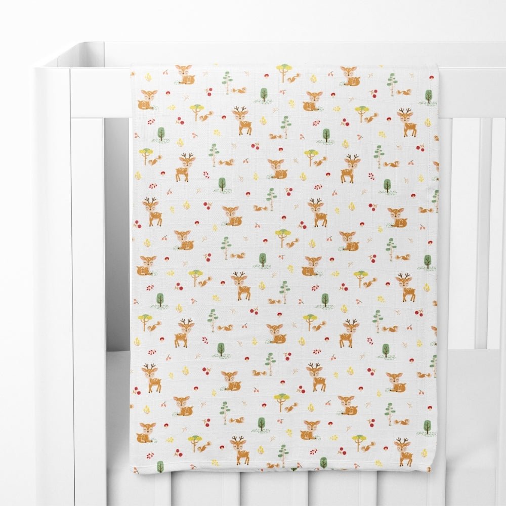 Fruity fauna Collection 100% Cotton Muslin Swaddle Pack Of 4 - Swaddles | haus & kinder