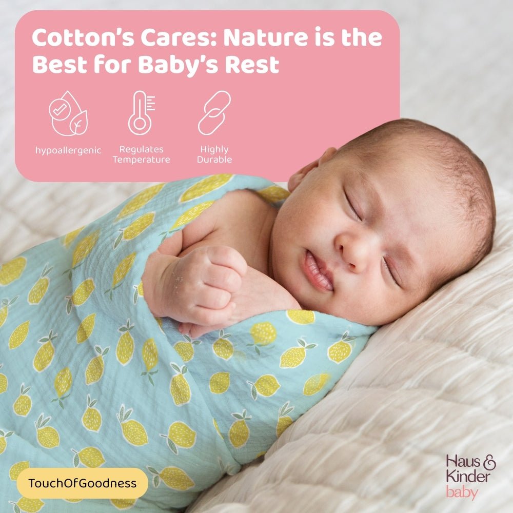 Dream Safari 100% Cotton Muslin Swaddle Pack Of 5 | 0 to 3 Months - Swaddles | haus & kinder