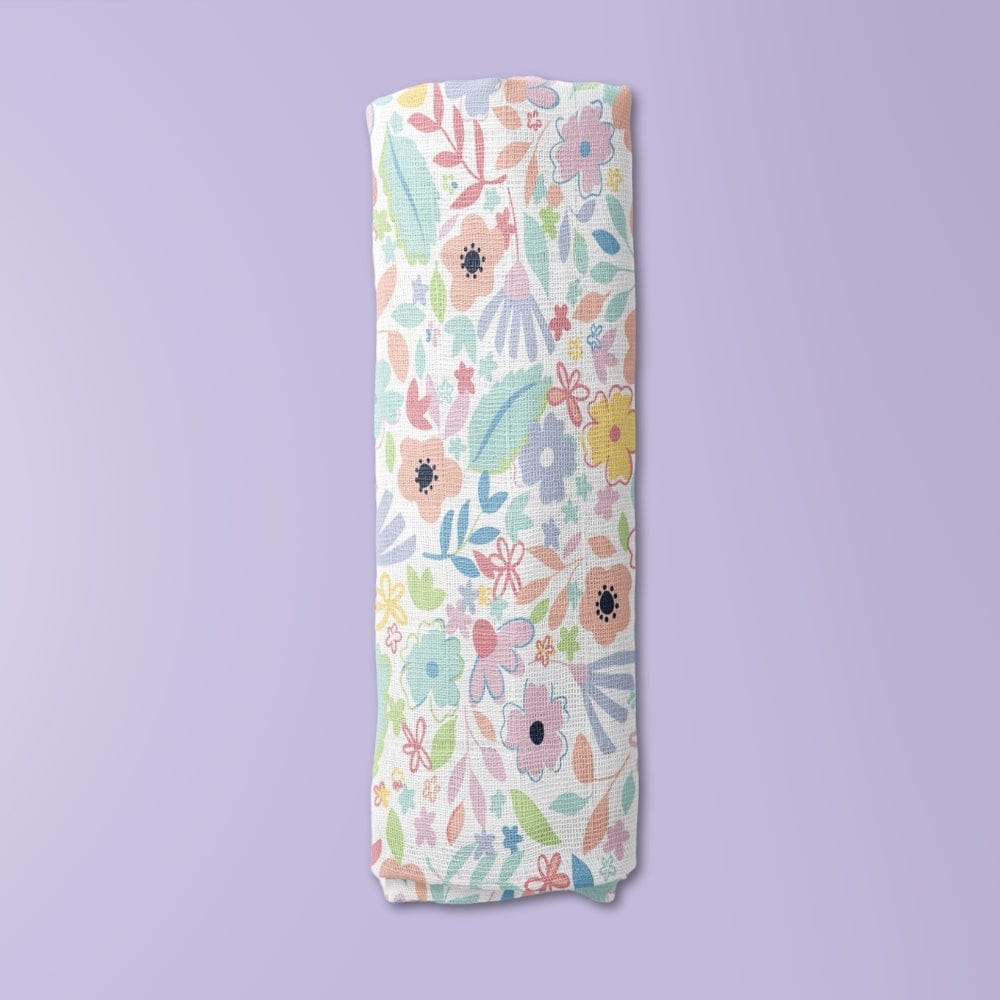 Ditsy Bloom Collection Muslin Swaddle