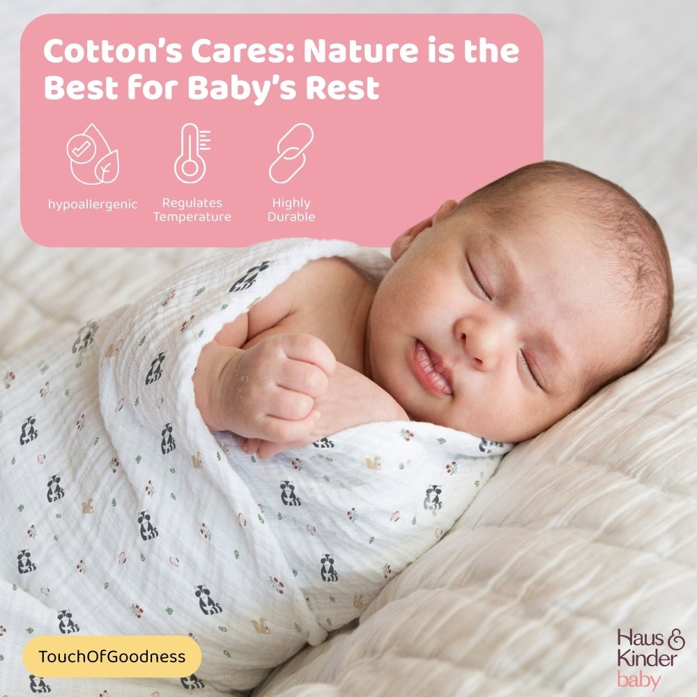 Bloomingtail Collection Muslin Swaddle - Swaddles | haus & kinder
