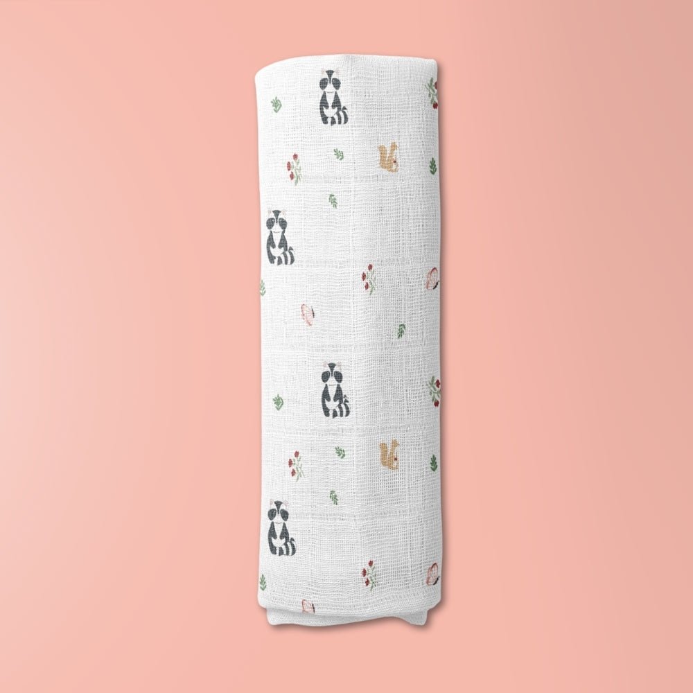 Bloomingtail Collection Muslin Swaddle - Swaddles | haus & kinder