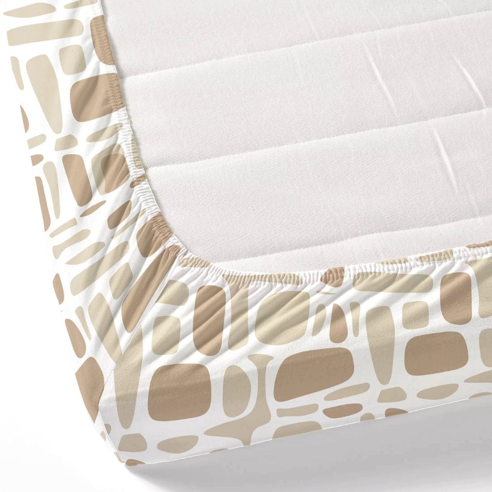 Modern Matrix 100% Cotton King Fitted Bedsheet, 144 TC