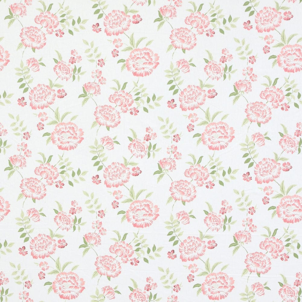 Pink Peony 100% Cotton King Size Bedsheet, 186 TC