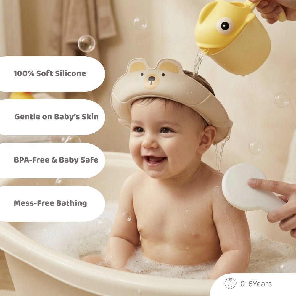 Bubbles Baby Bathing Kit- Set Of 3, (0-12) Months - Baby Bathing Kit | haus & kinder