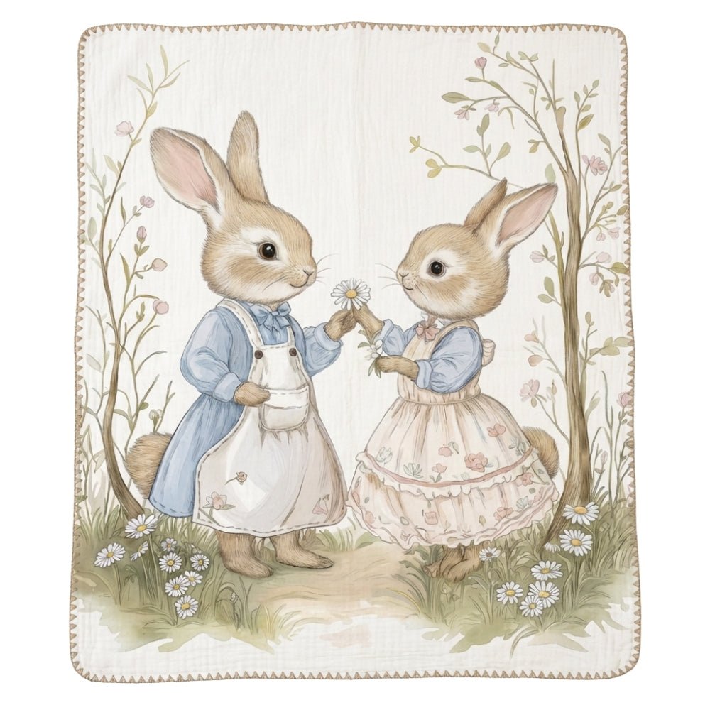 Meadow Mates Muslin 6- Layer Blanket, (0-2 Years) - Swaddles and Blankets | haus & kinder