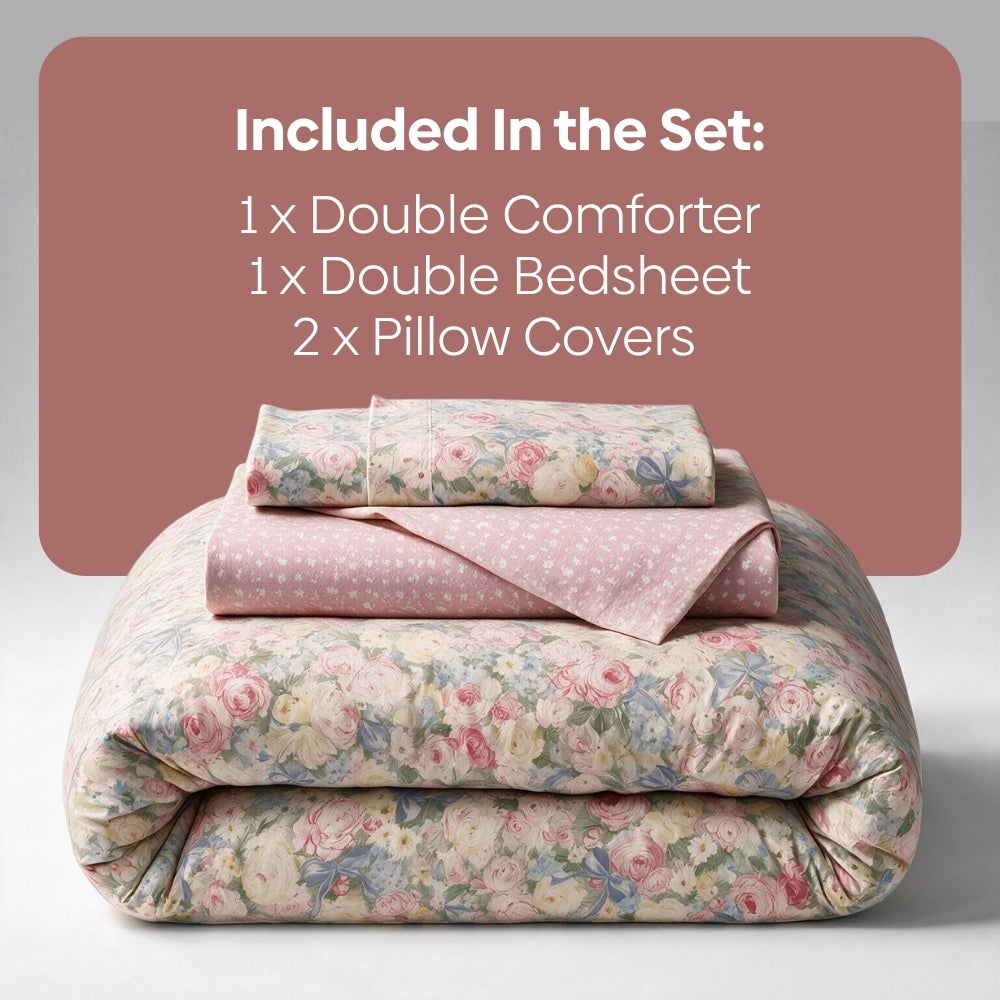 Verona Riviera Bed in a Bag, Pack of 4