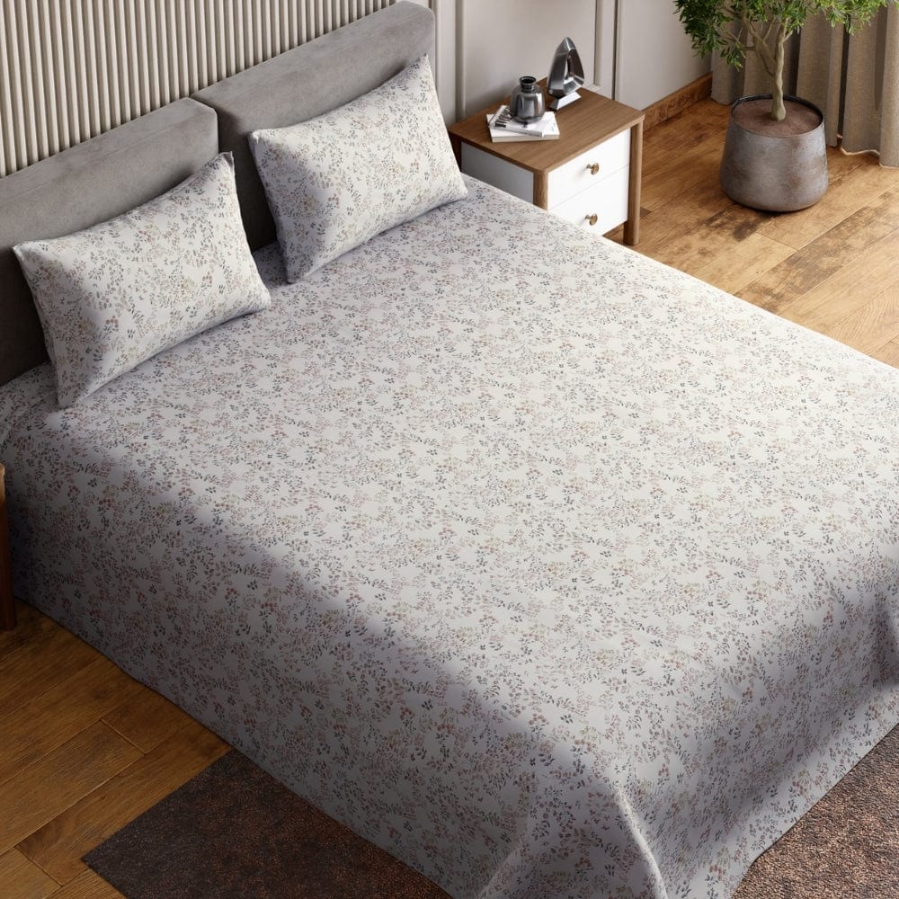 Feather-Touch 300 TC Bedsheet- Blush Reverie