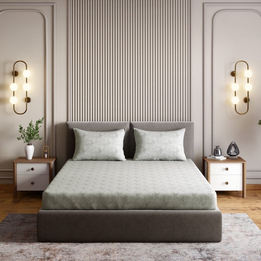 Feather-Touch 300 TC Bedsheet- Dried Peony - Bedsheets | haus & kinder