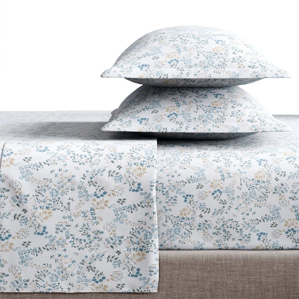 Feather-Touch 300 TC Bedsheet- Silver Wisteria