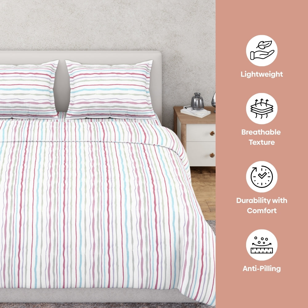 Ring Spun 100% Cotton Bedsheet- Rainbow Rhapsody