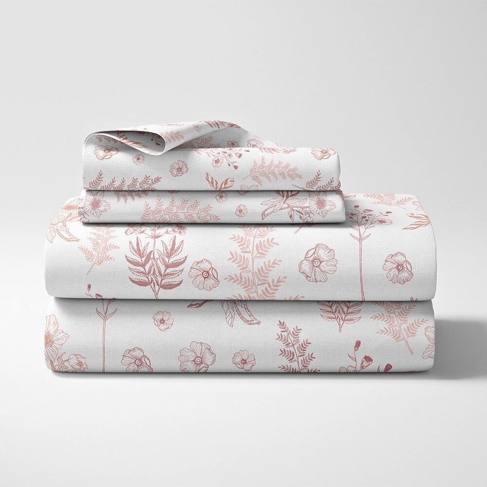 Ring Spun 100% Cotton Bedsheet- Whispering Meadows