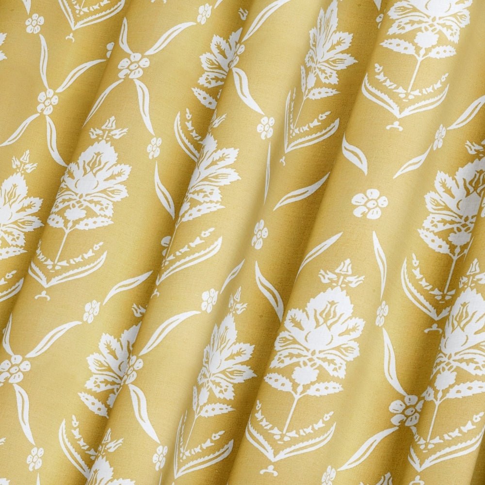 Ring Spun 100% Cotton Bedsheet- Golden Dahlia - Bedsheets | haus & kinder