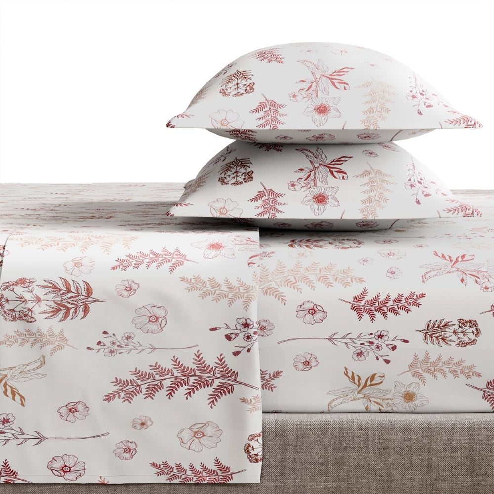 Ring Spun 100% Cotton Bedsheet- Whispering Meadows