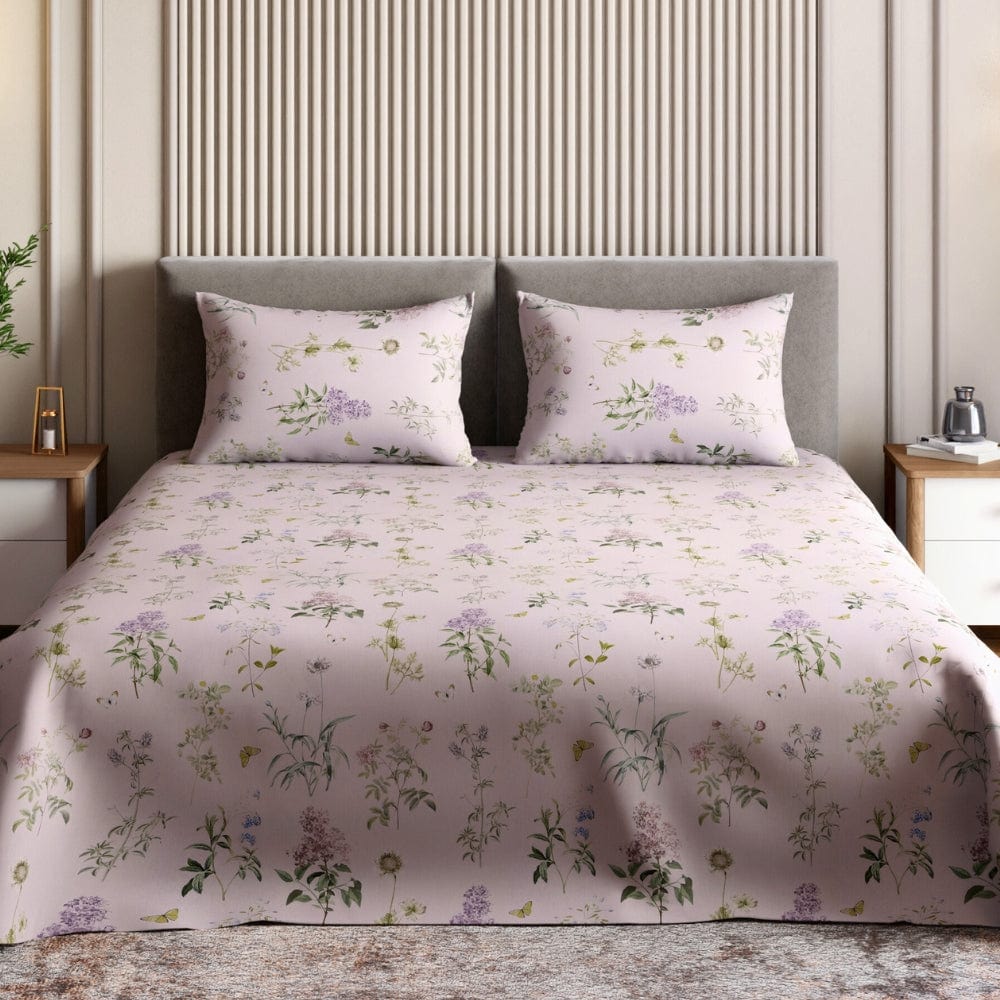 Digital Printed 210 TC Bedsheet- Etheral Garden