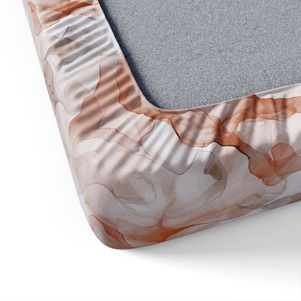 Digital Printed 210 TC Bedsheet- Brushed Clay