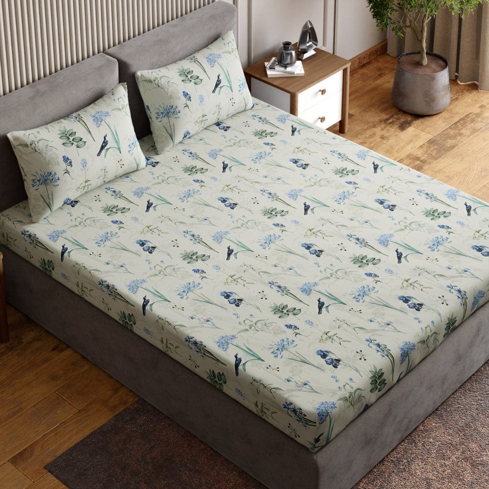 Digital Printed 210 TC Bedsheet- Timeless Tropics