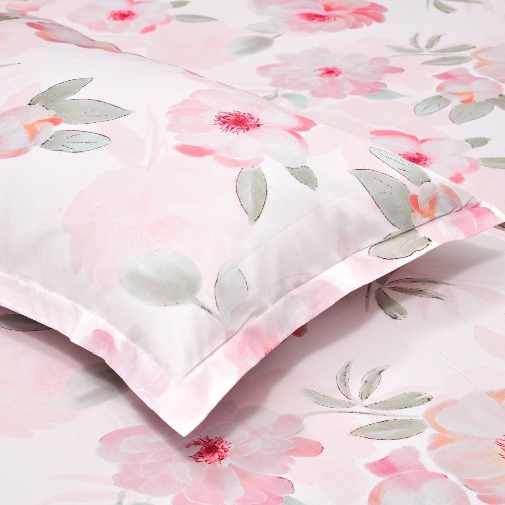 Tencel 300 TC Bedsheet Fleur Elysee, Multicolor - Bedsheets | haus & kinder