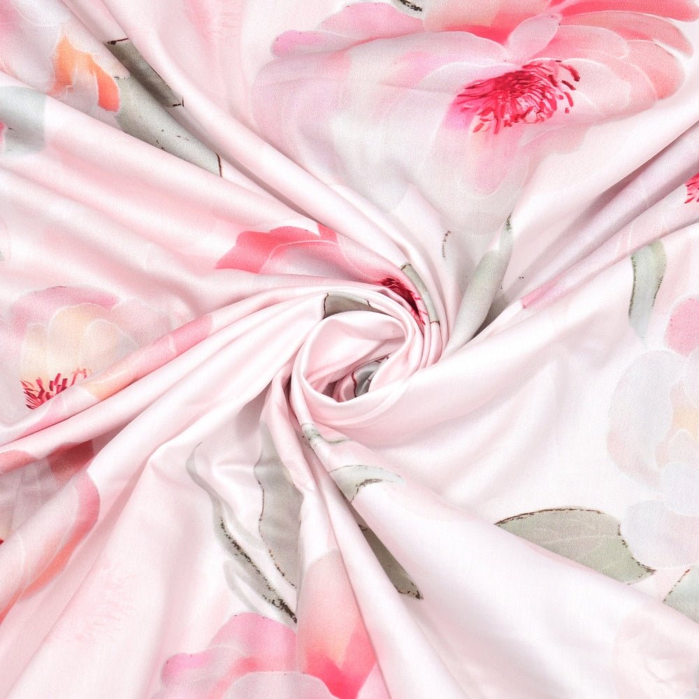 Tencel 300 TC Bedsheet Fleur Elysee, Multicolor - Bedsheets | haus & kinder