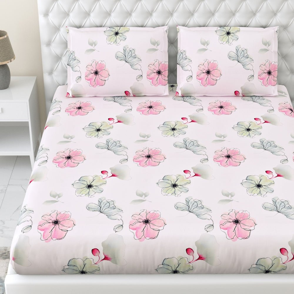 Tencel 300 TC Bedsheet Rosaria Luxe, Multicolor - Bedsheets | haus & kinder