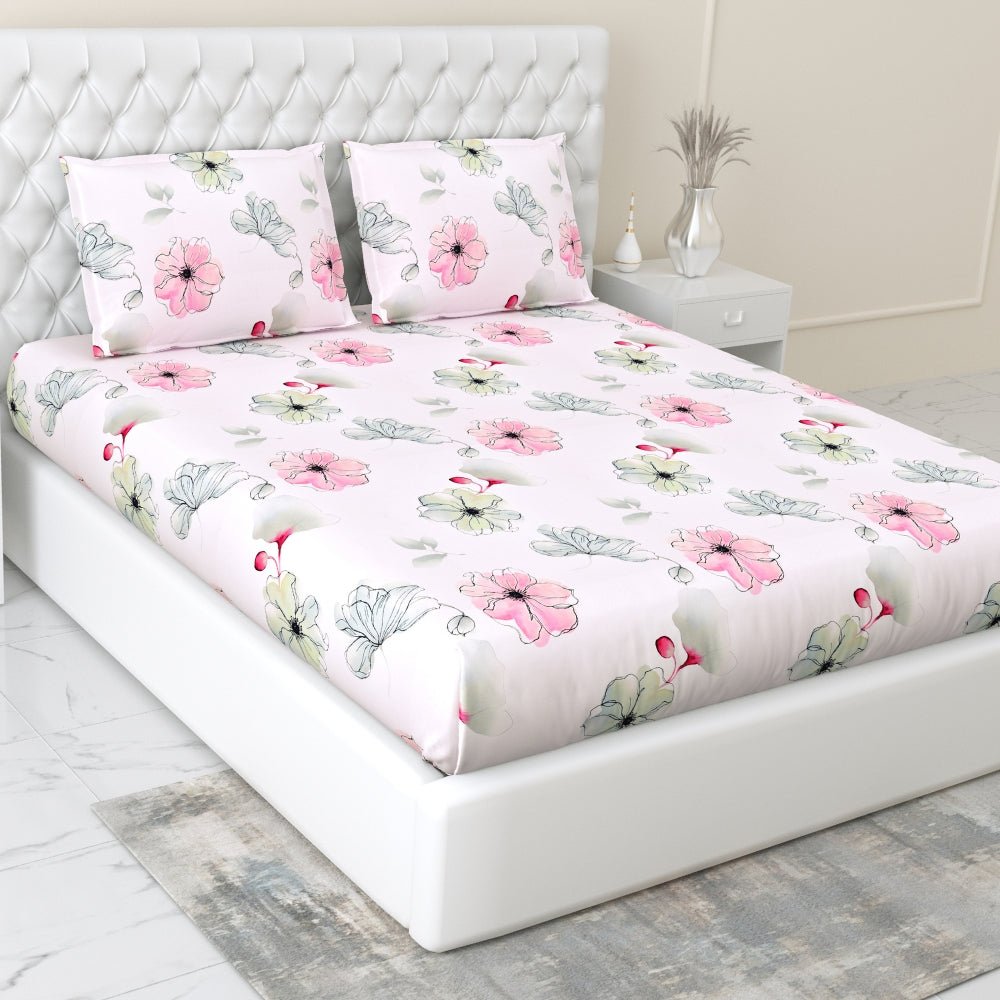Tencel 300 TC Bedsheet Rosaria Luxe, Multicolor - Bedsheets | haus & kinder