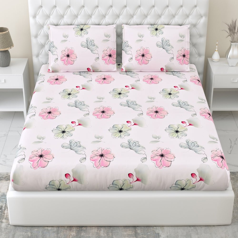 Tencel 300 TC Bedsheet Rosaria Luxe, Multicolor - Bedsheets | haus & kinder