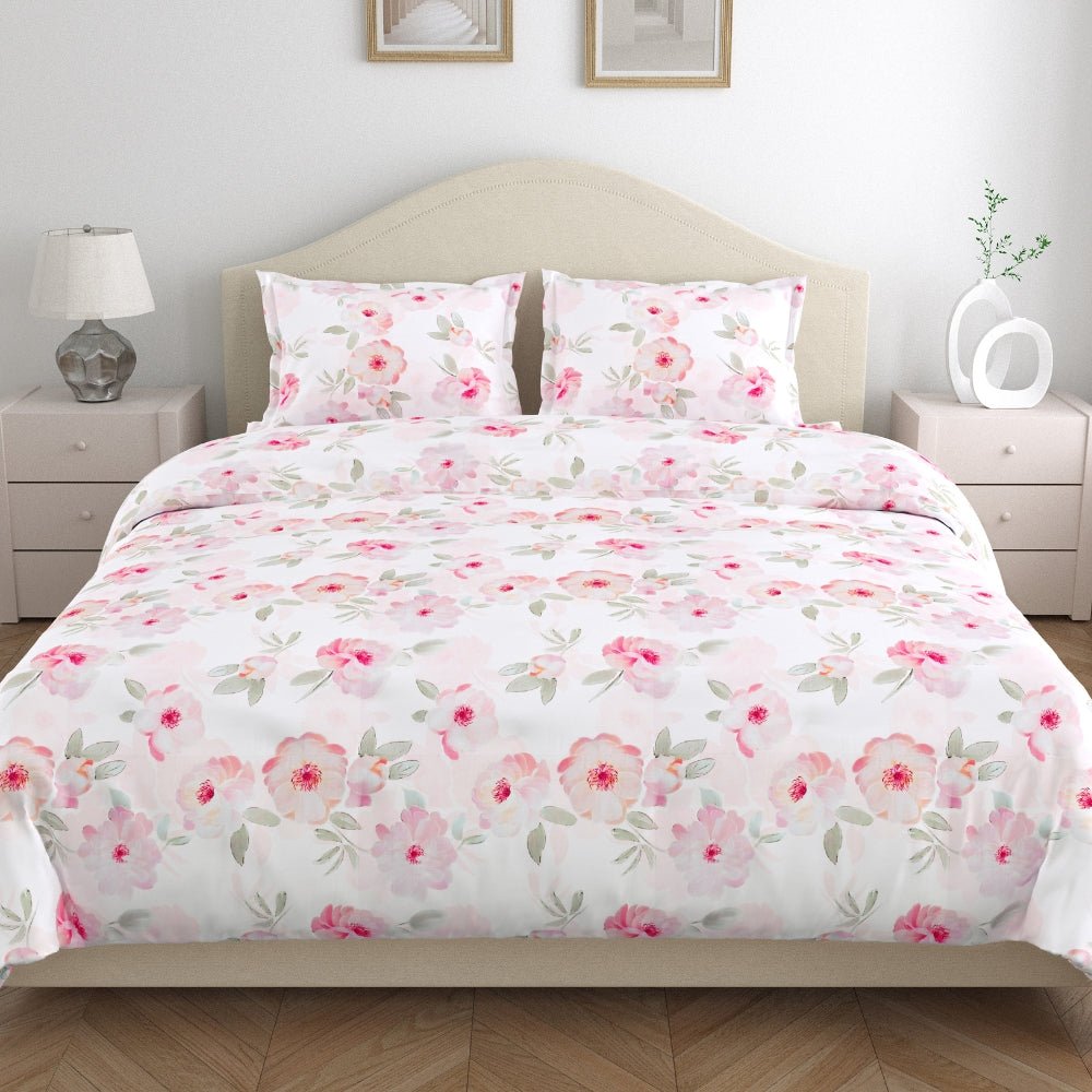 Tencel 300 TC Bedsheet Fleur Elysee, Multicolor - Bedsheets | haus & kinder