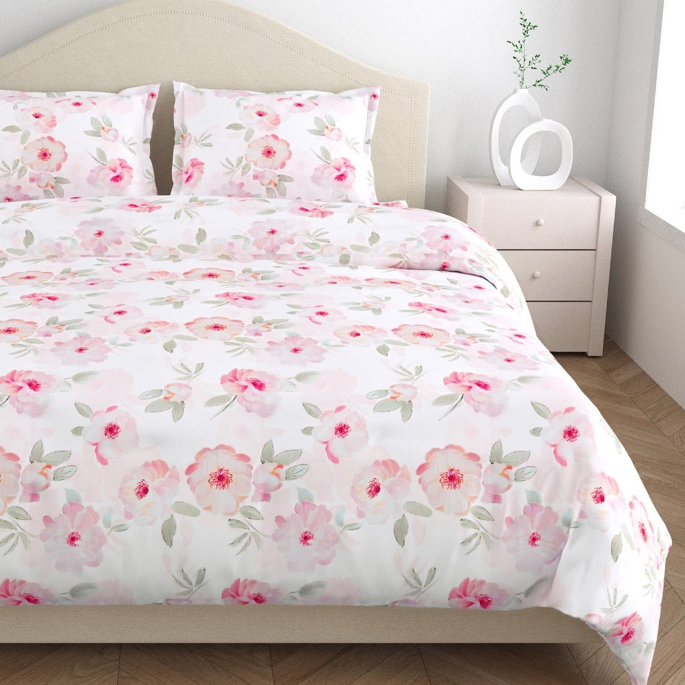 Tencel 300 TC Bedsheet Fleur Elysee, Multicolor - Bedsheets | haus & kinder