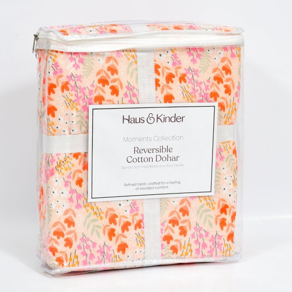 Kawai Bloom Reversible AC Blanket - Pink - Dohar | haus & kinder