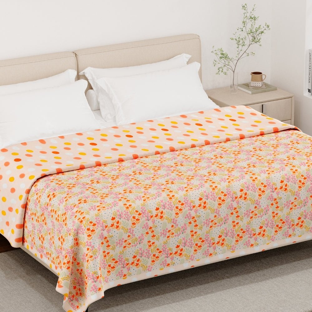 Kawai Bloom Reversible AC Blanket - Pink - Dohar | haus & kinder