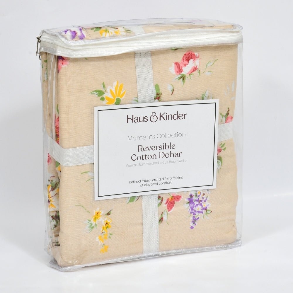 Rose Kobai Reversible AC Blanket - Brown - Dohar | haus & kinder