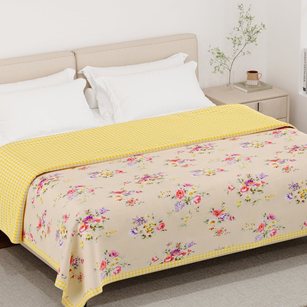 Rose Kobai Reversible AC Blanket - Brown - Dohar | haus & kinder