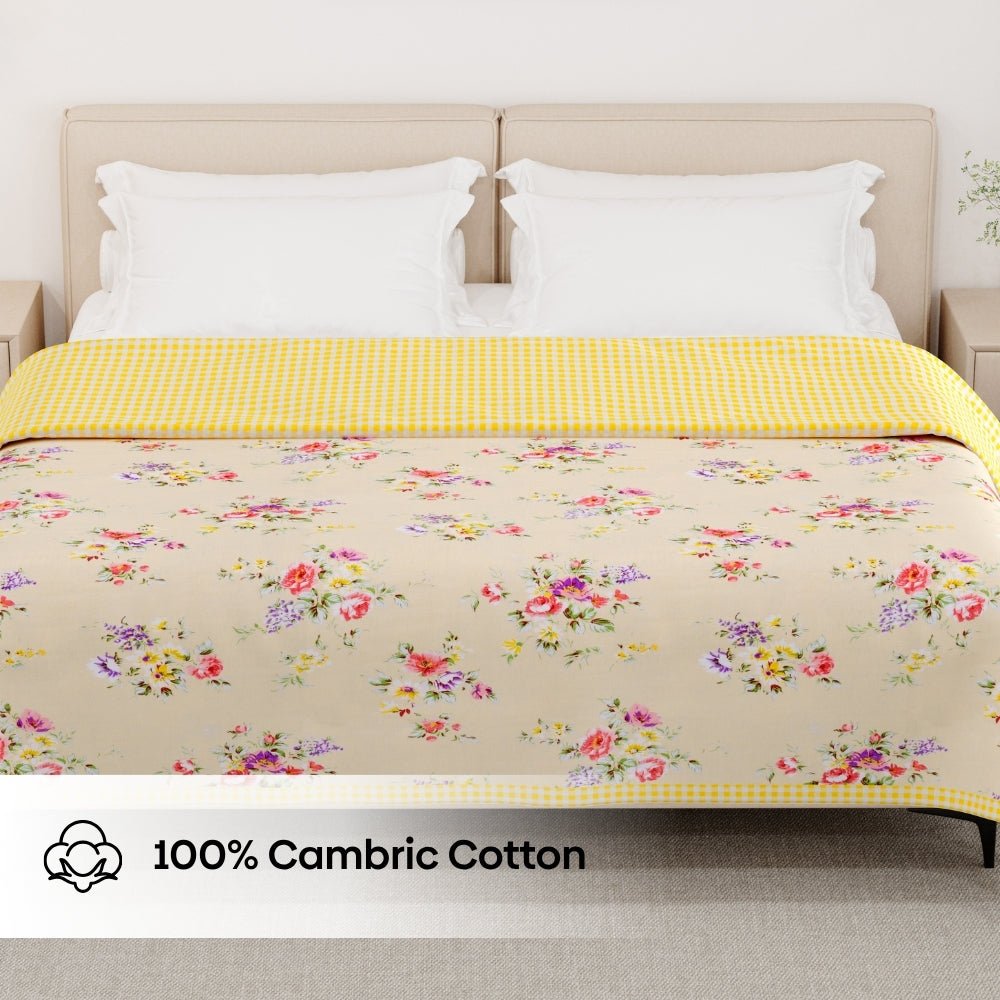 Rose Kobai Reversible AC Blanket - Brown - Dohar | haus & kinder