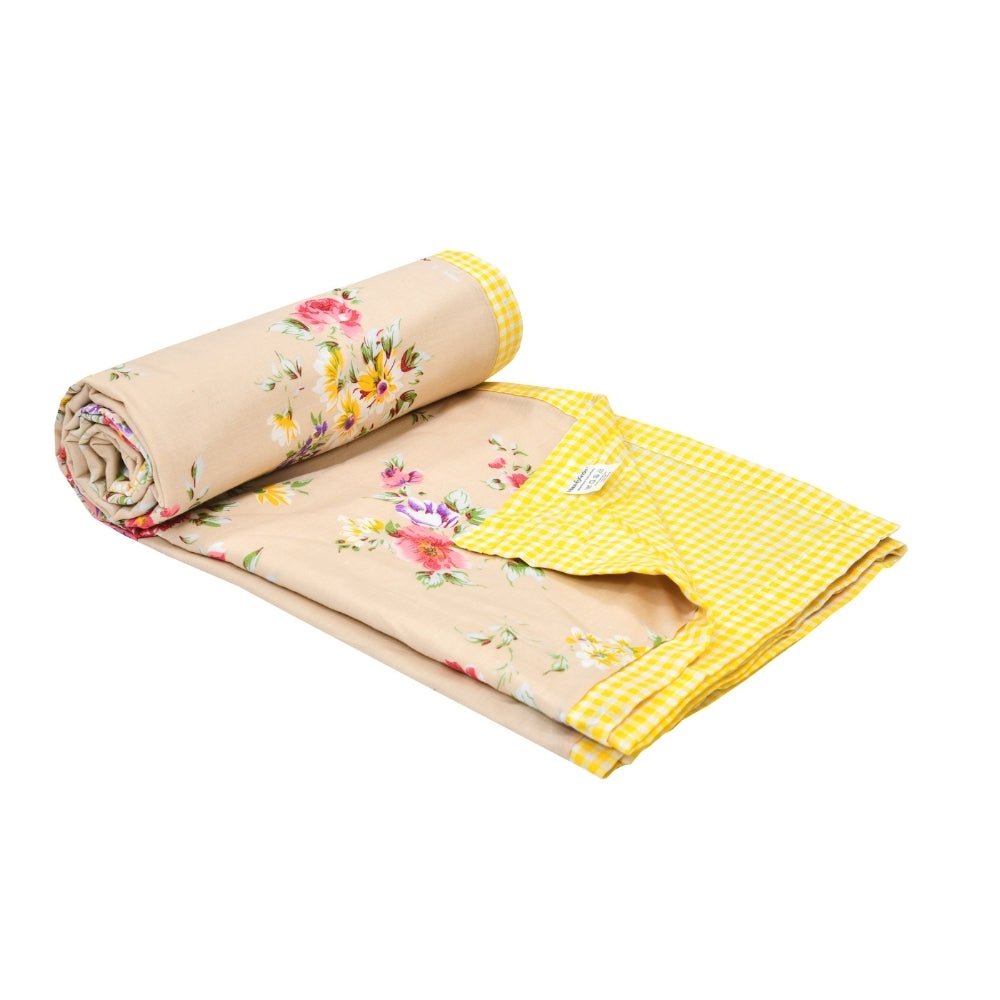 Rose Kobai Reversible AC Blanket - Brown - Dohar | haus & kinder
