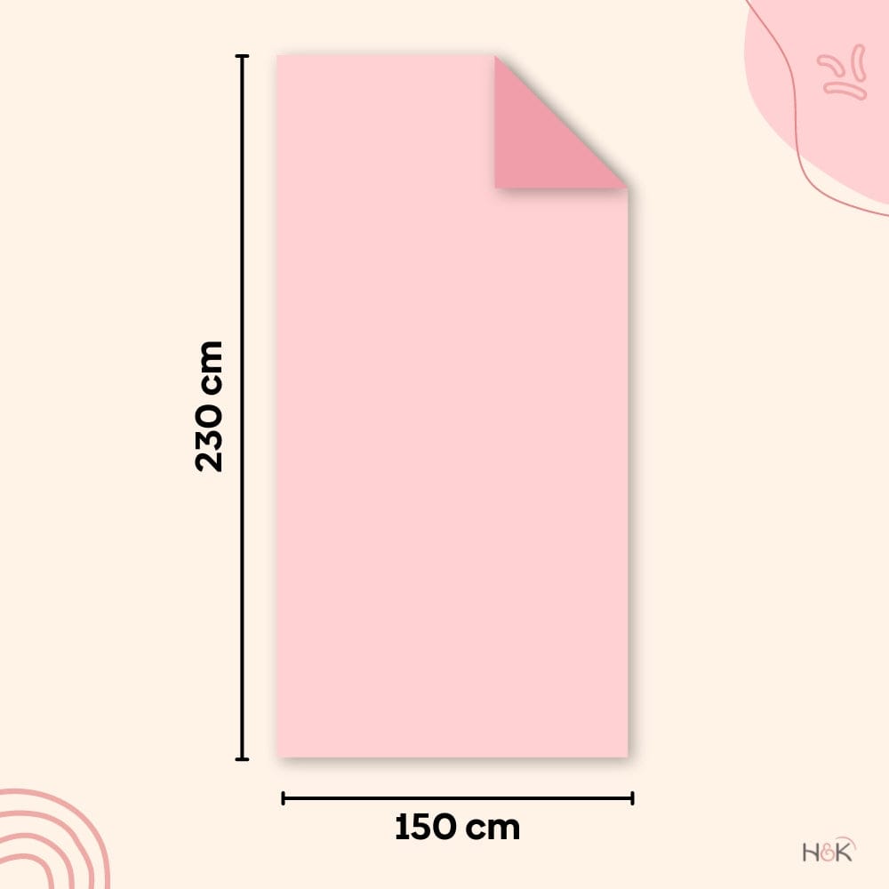 Plain Brush Cloth Super Soft Plush Single Flannel Blanket-Baby Pink