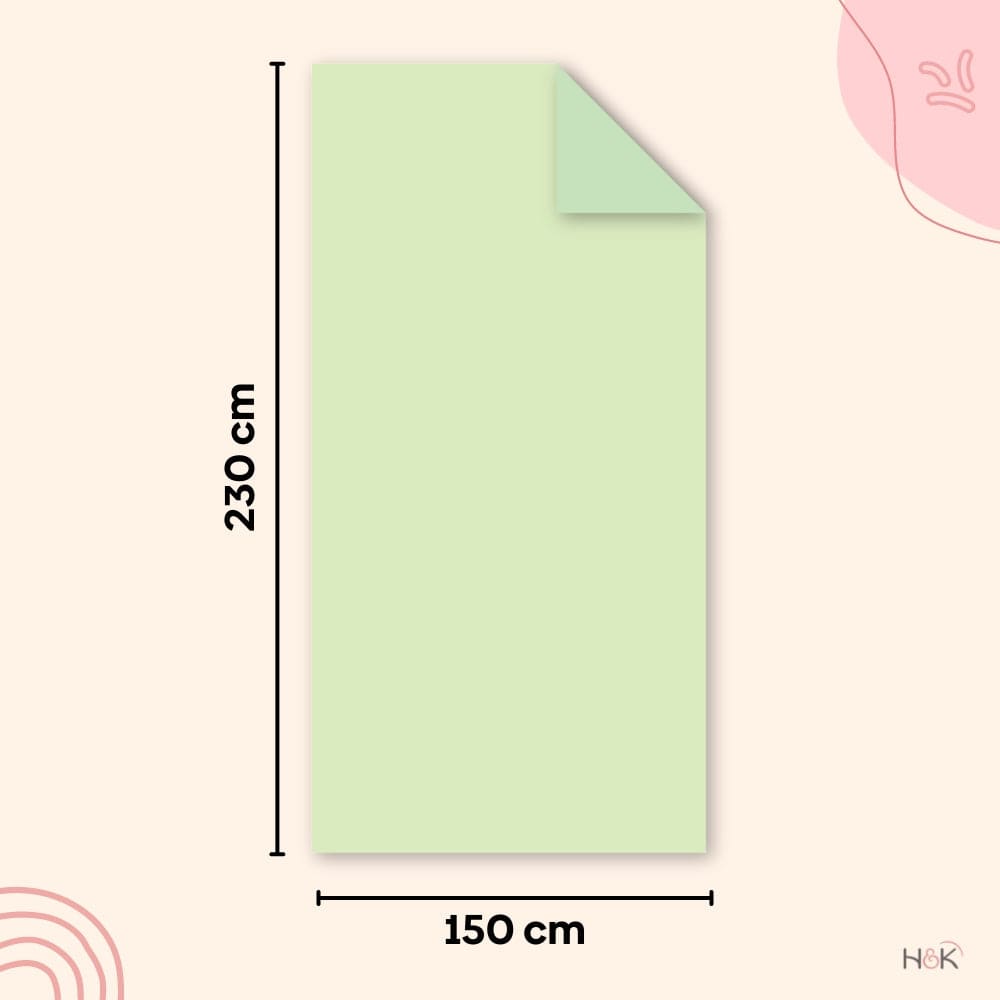 Plain Brush Cloth Super Soft Plush Single Flannel Blanket- Sage Green