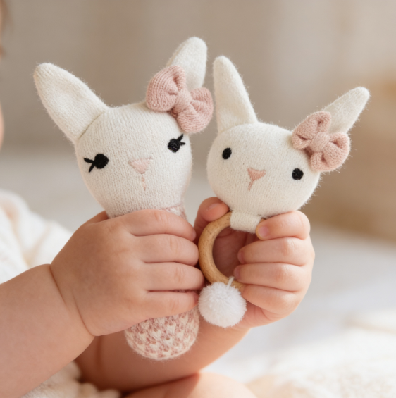 Rattle & Teether : Set of 2 Lilly