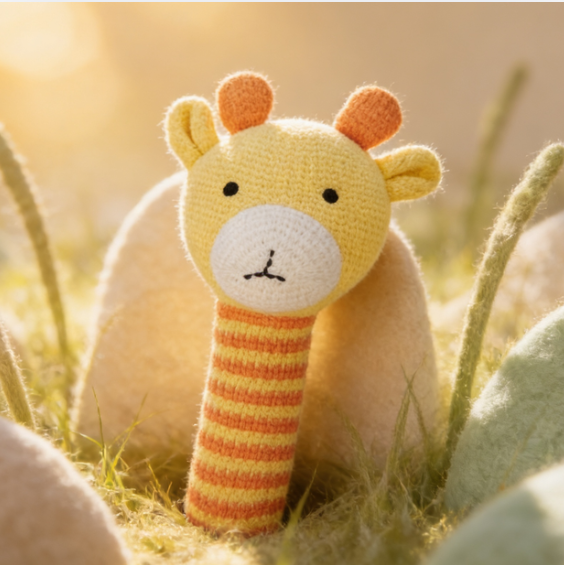 Rattle- Stretchy, Yellow