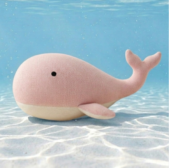 Knitted Toy, Dolly the Whale