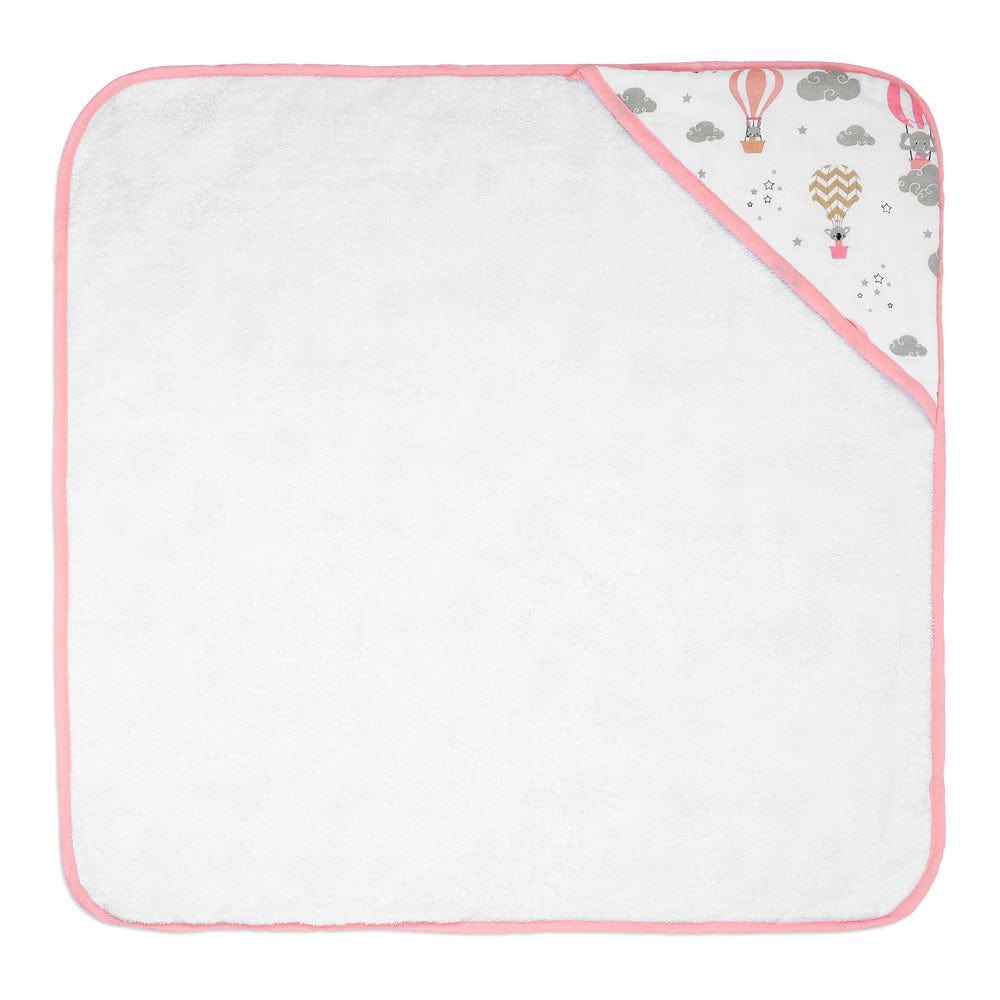 Cotton Muslin-Terry Hooded Towel ( Newborn - 12 Months) - Serene Dreamscape