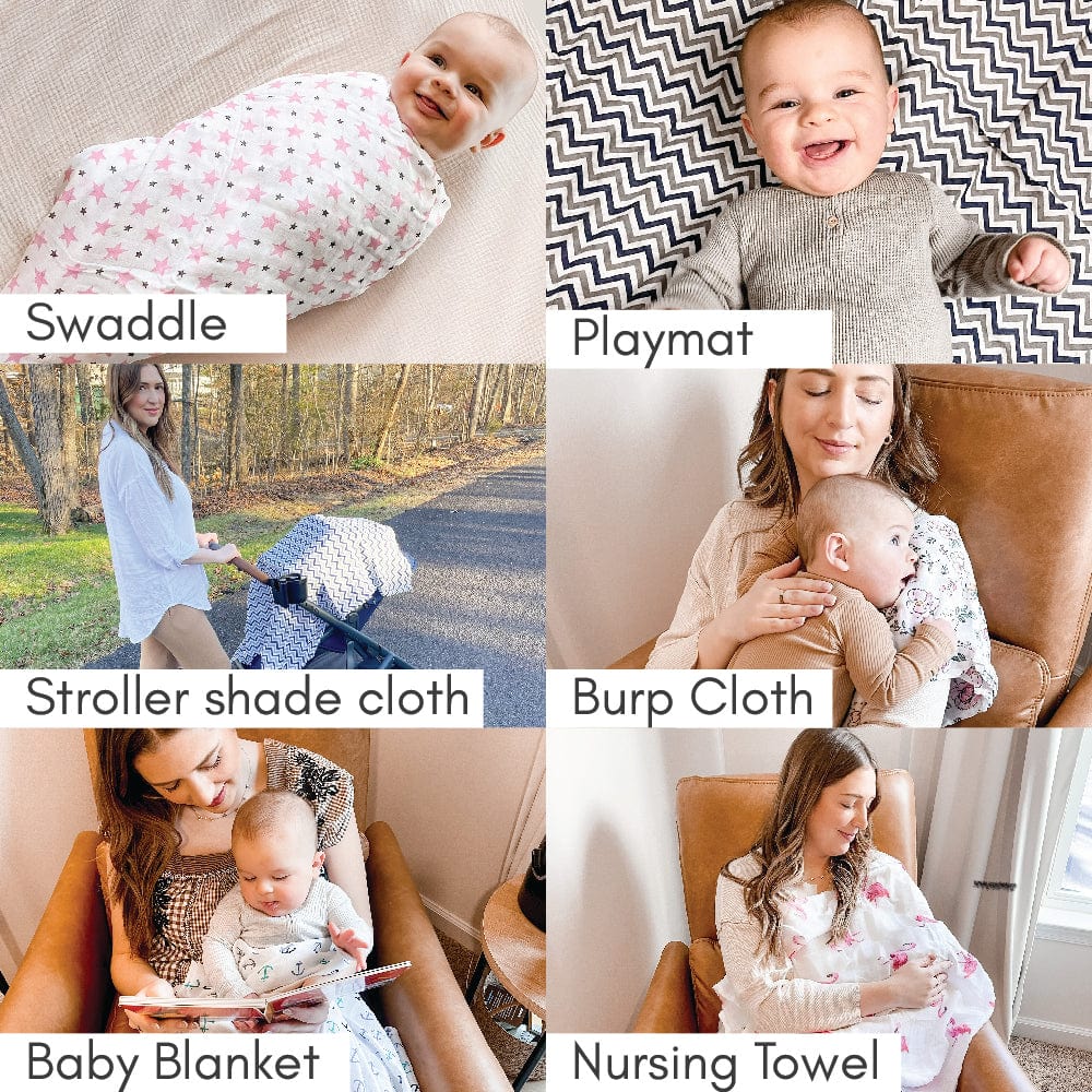 Muslin Swaddles, Pack Of 3