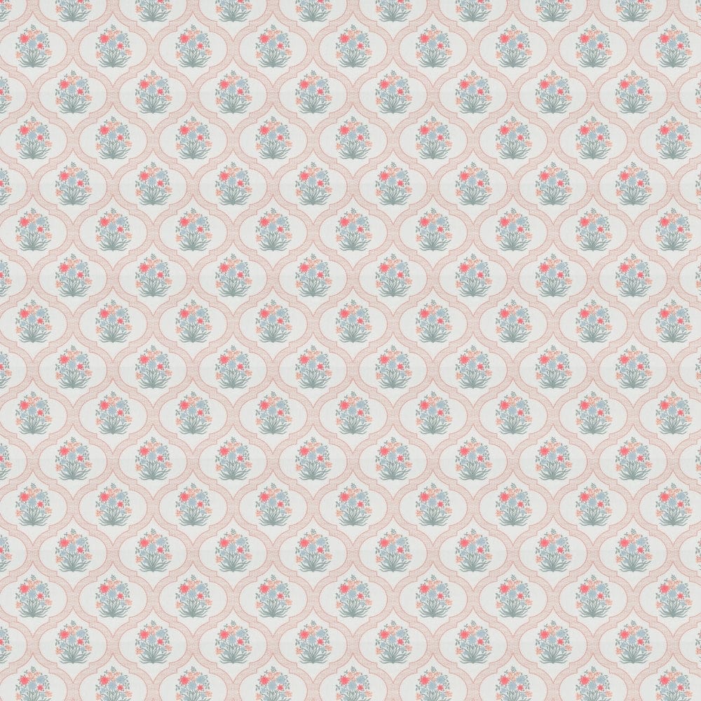 Terracotta Trellis 186 TC Cotton 100% Printed Flat Double Bedsheet