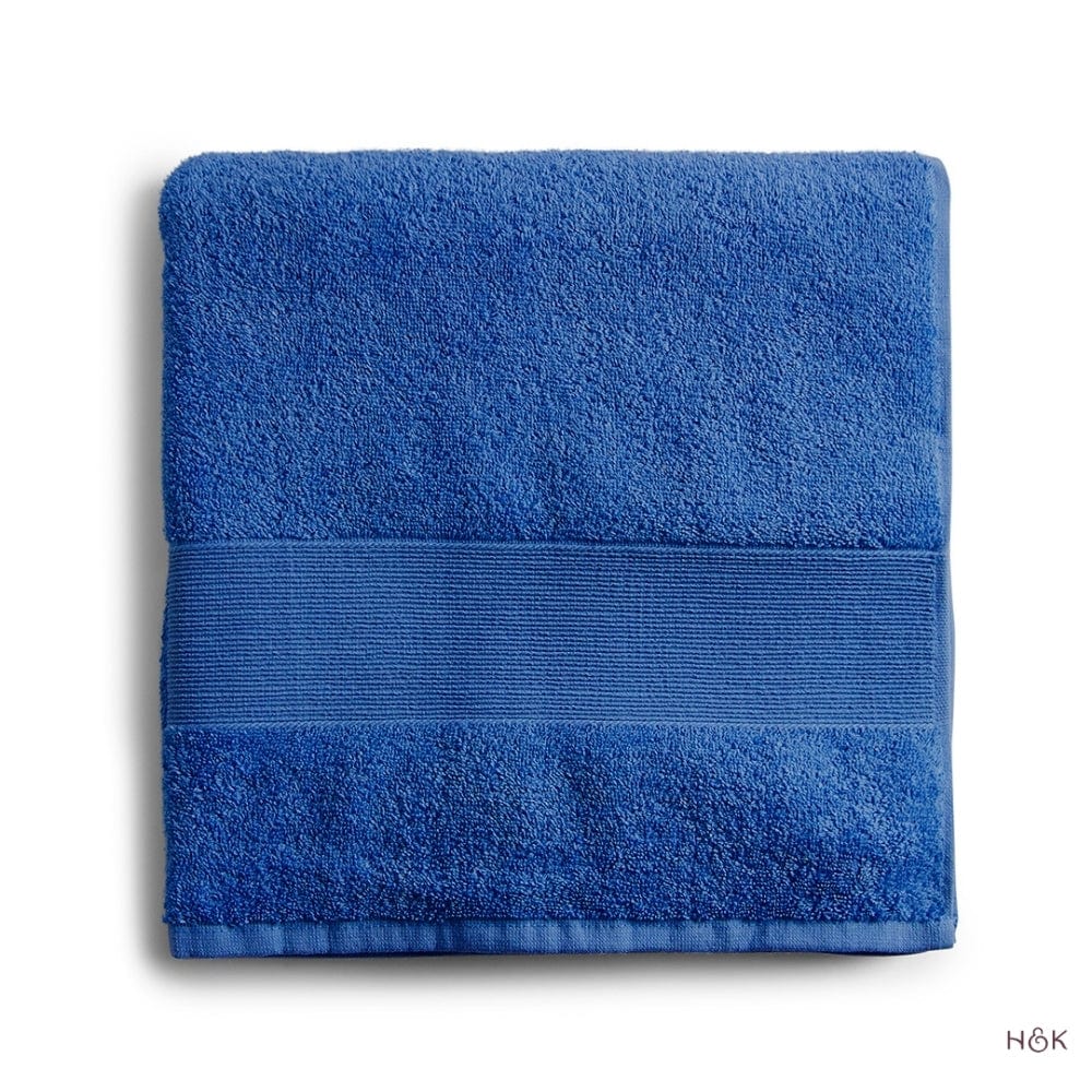 100% Cotton Harmony Combed Bath Set- Pack Of 6 (Cobalt, Almond)