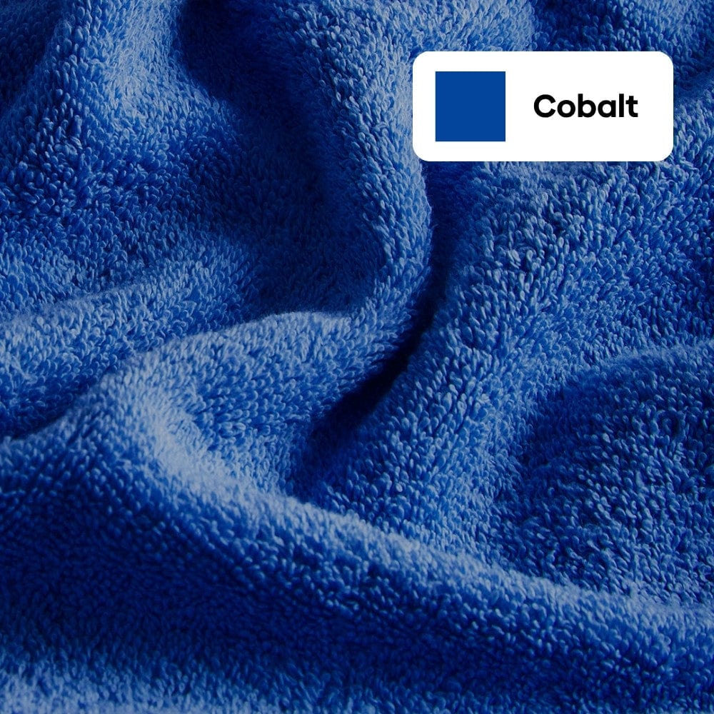 100% Cotton Harmony Combed Bath Towel- Pack Of 2 (Cobalt, Almond)