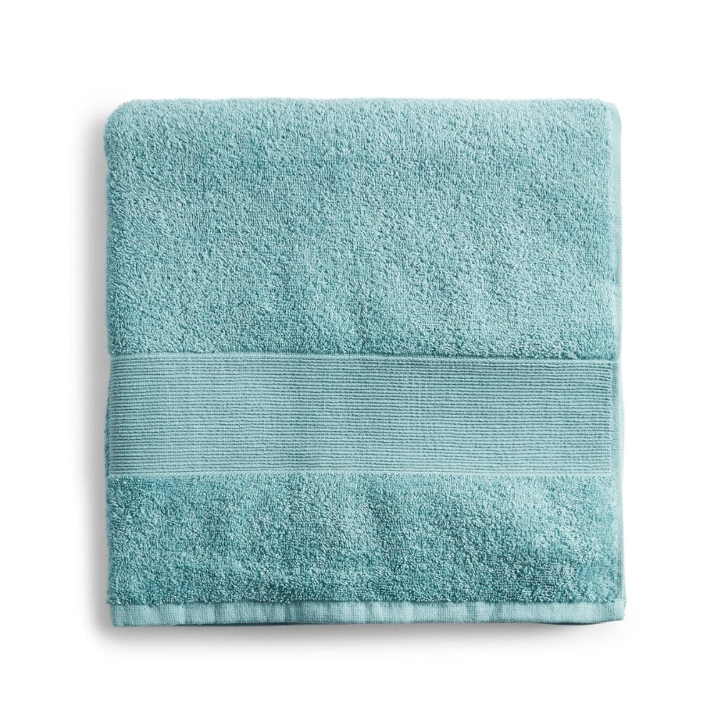 100% Cotton Harmony Combed Bath Towel- Pack Of 2 (Coastal Blue, Taupe)