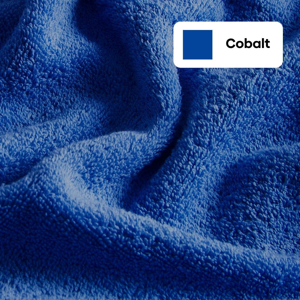 100% Cotton Harmony Combed Bath Towel- Pack Of 2 (Cobalt, Mulberry)