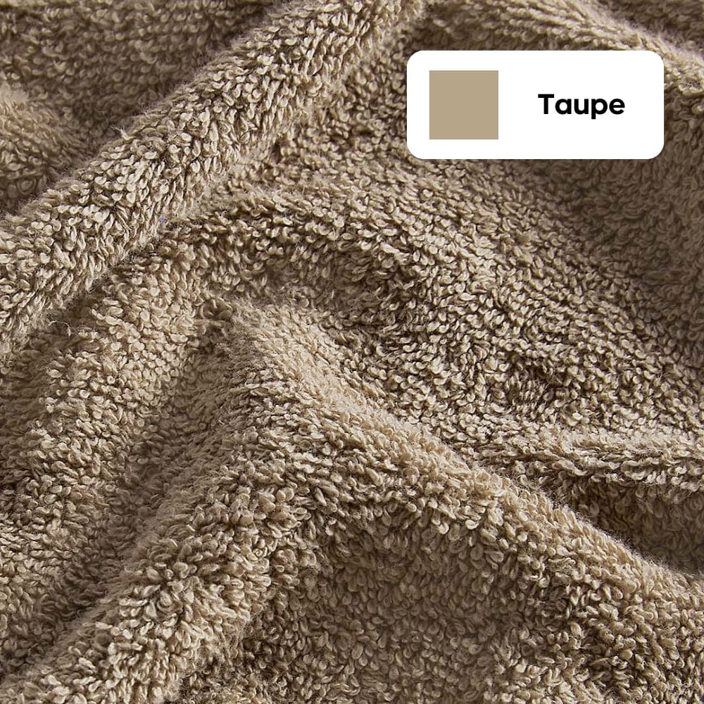 100% Cotton Harmony Combed Bath Towel- Pack Of 2 (Cameo Pink, Taupe)