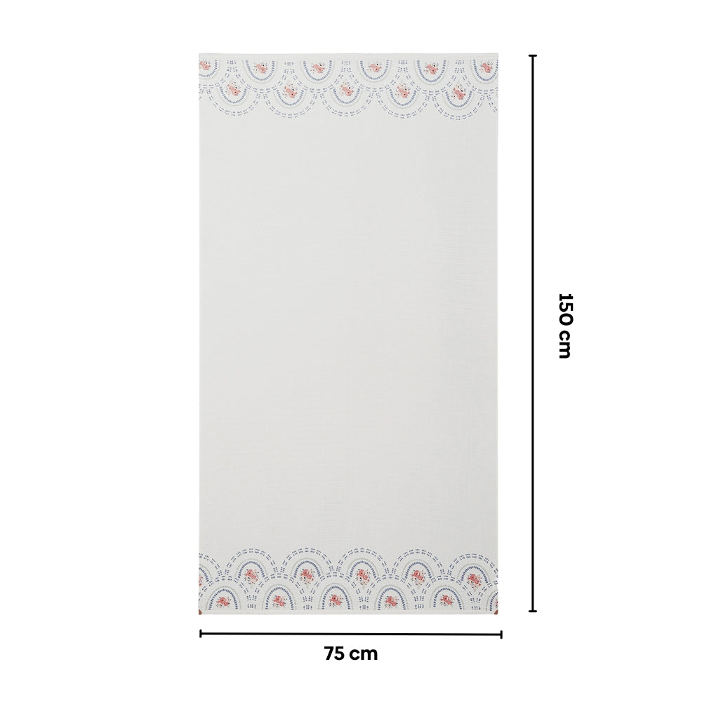 Regalia Waffle Scallop Bliss Bath Towel- White