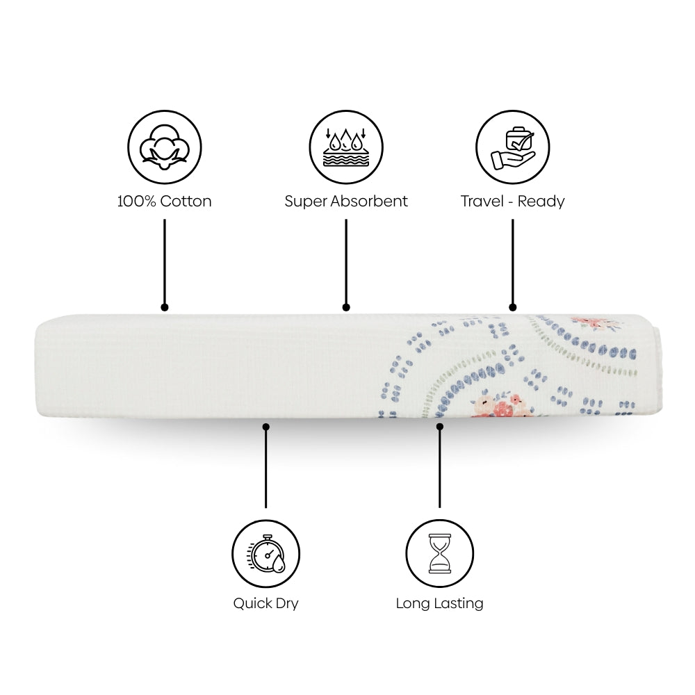 Regalia Waffle Scallop Bliss Bath Towel- White