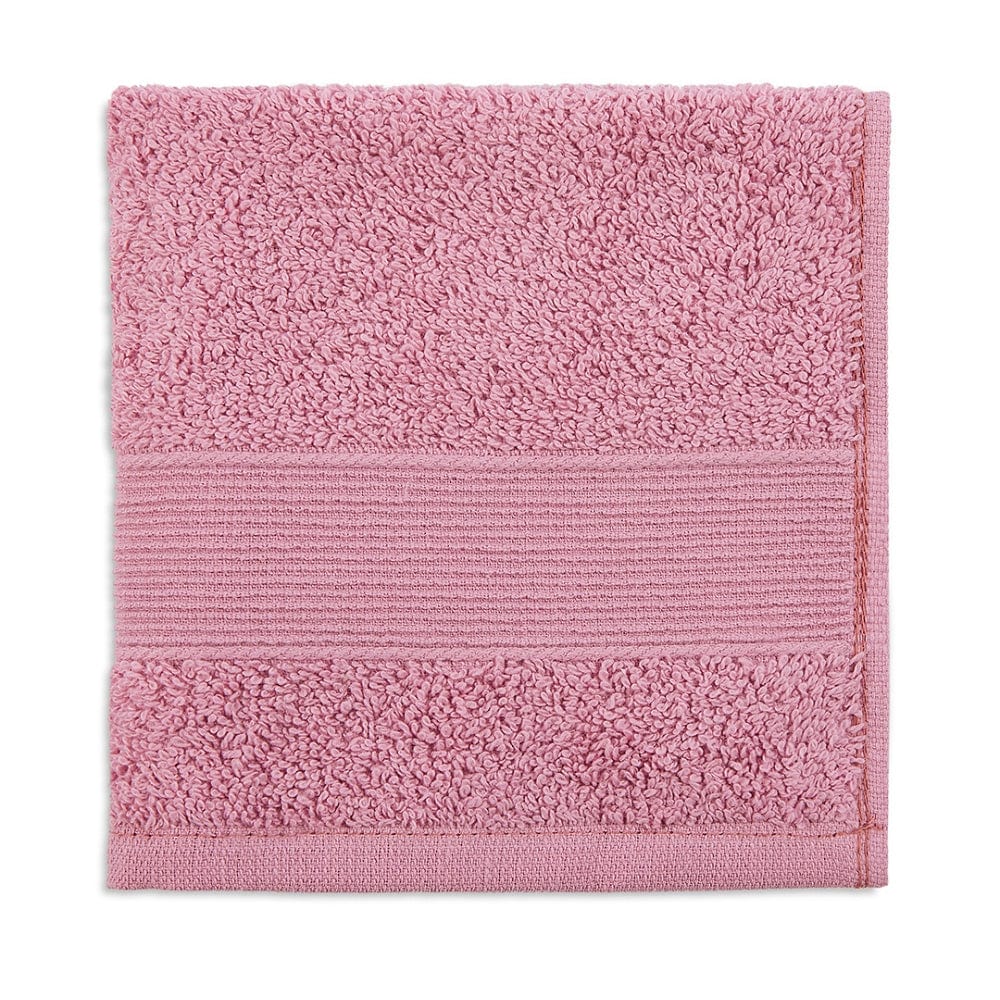 100% Cotton Harmonry Combed Face Towel- Pack Of 12 (Cameo Pink, Almond, Coastal Blue)